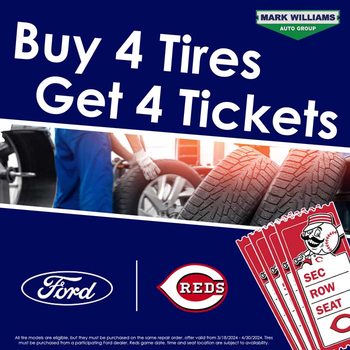4 Tires 4 Tickets Graphic | Beechmont Ford Inc in Cincinnati OH